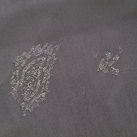 Maje Loyd Ruffled Crepe blouse Floral Jacquard Size Small in black - Picture 9 of 9